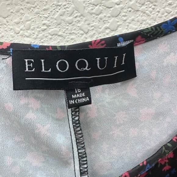 Eloquii Floral Sleeveless Tank Maxi Dress w Slit Womens size 16 - Picture 2 of 3